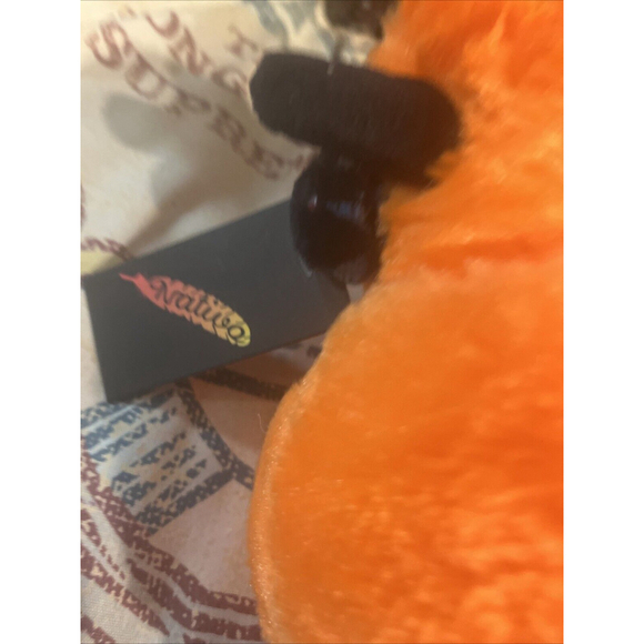 16 In Stuffed Animal Buffalo nWT Black And Orange By Nativo Western Pattern - Picture 9 of 10